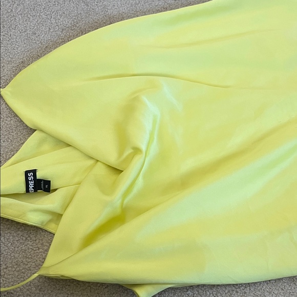 Express Lime Camisole Silk Top - Picture 3 of 5